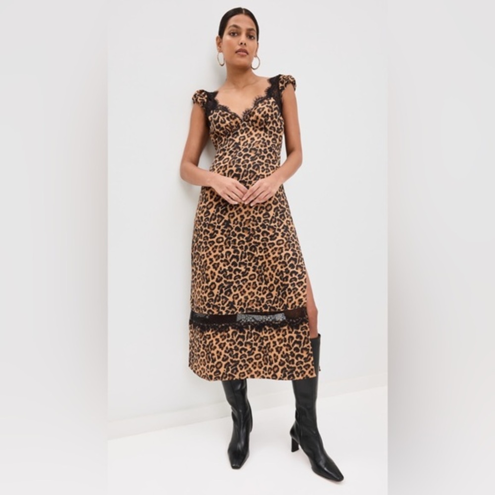 Free People Foolish Heart Printed Midi Dress